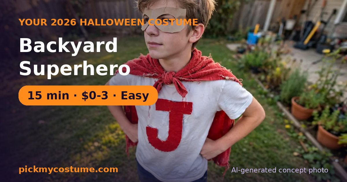 Backyard Superhero costume idea