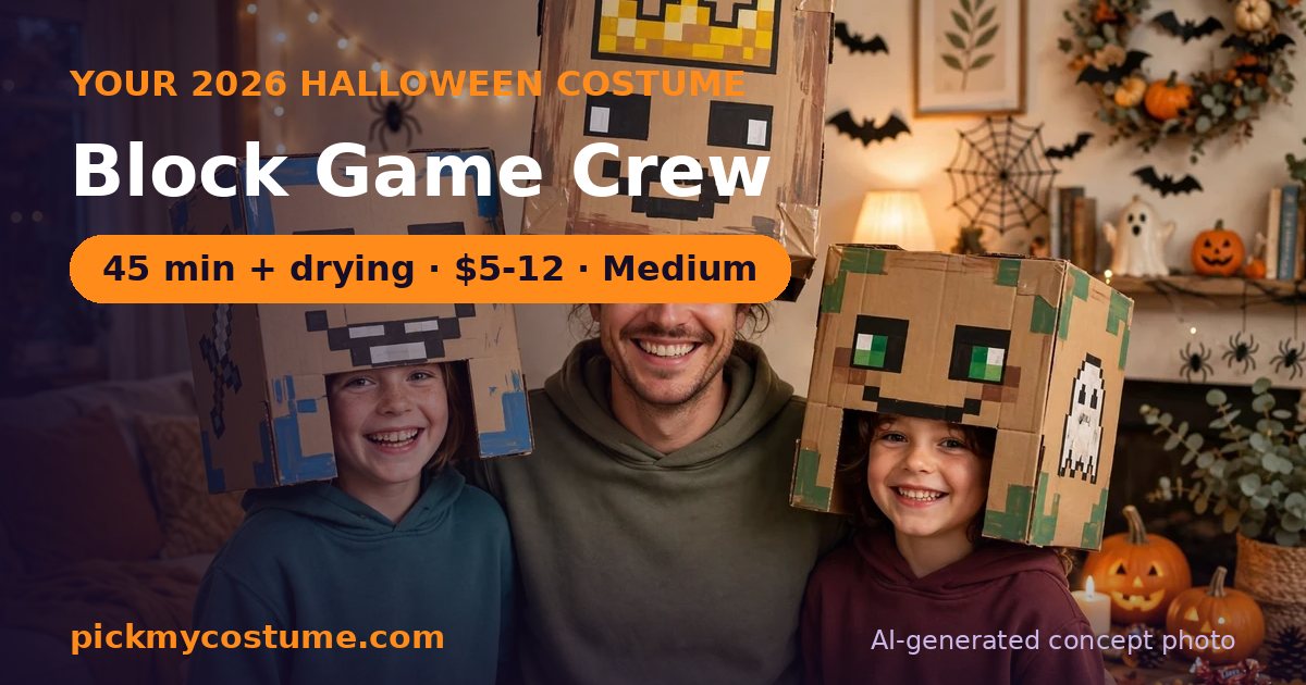Block Game Crew costume idea