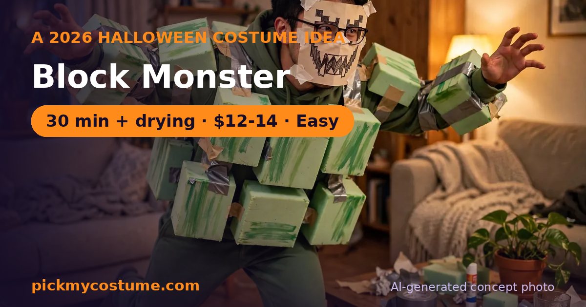 Block Monster costume