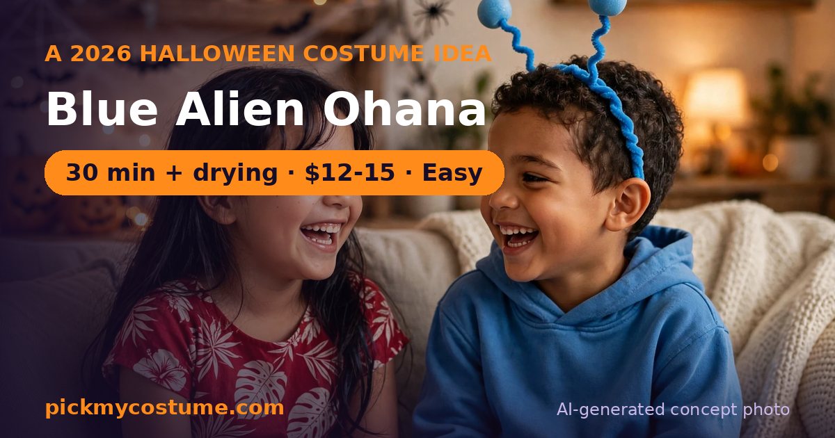 Blue Alien Ohana costume