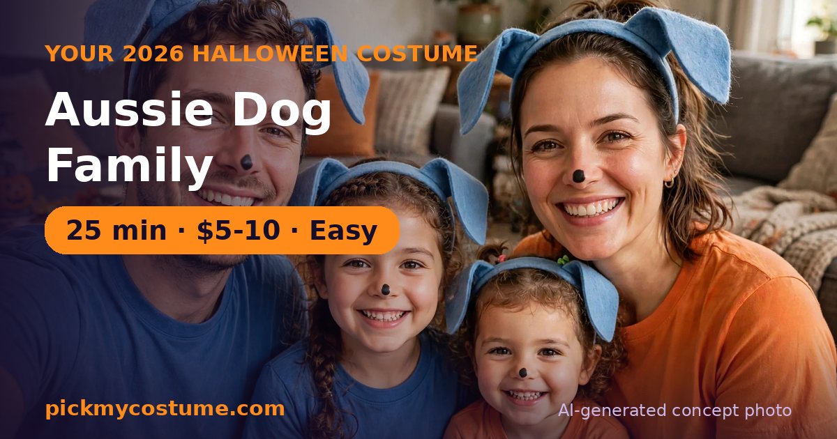 Aussie Dog Family costume idea