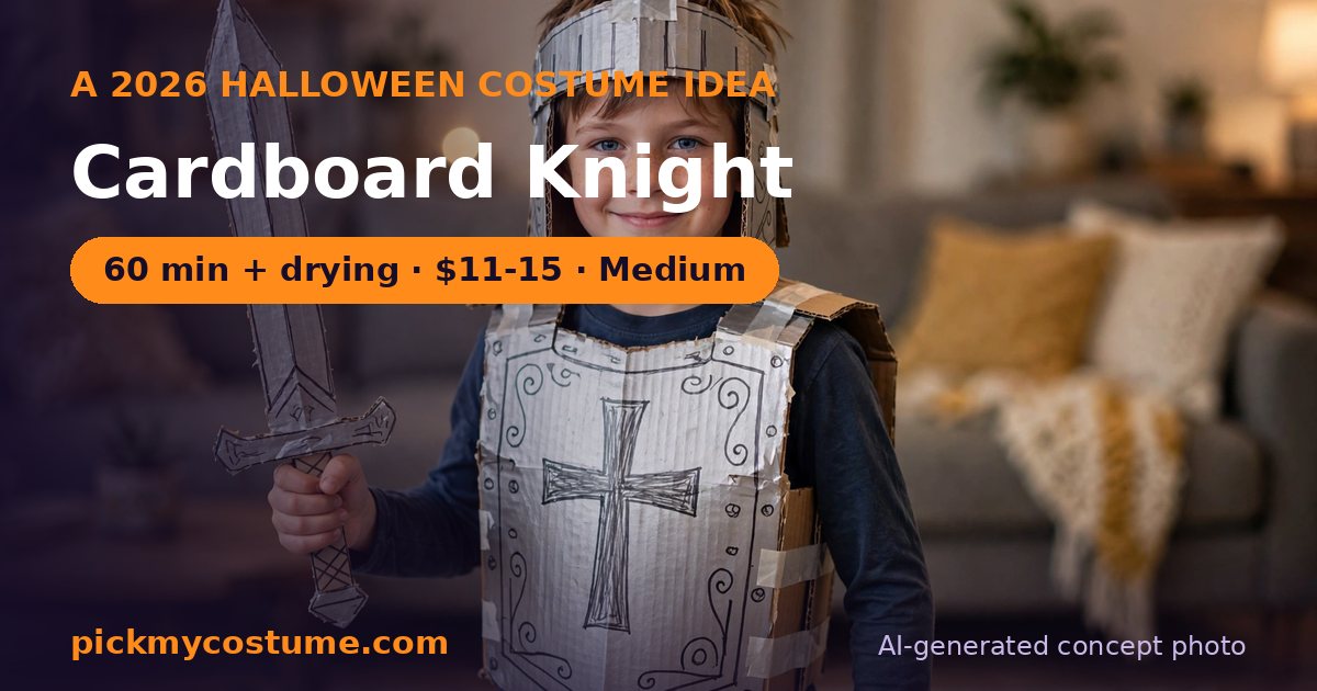 Cardboard Knight costume