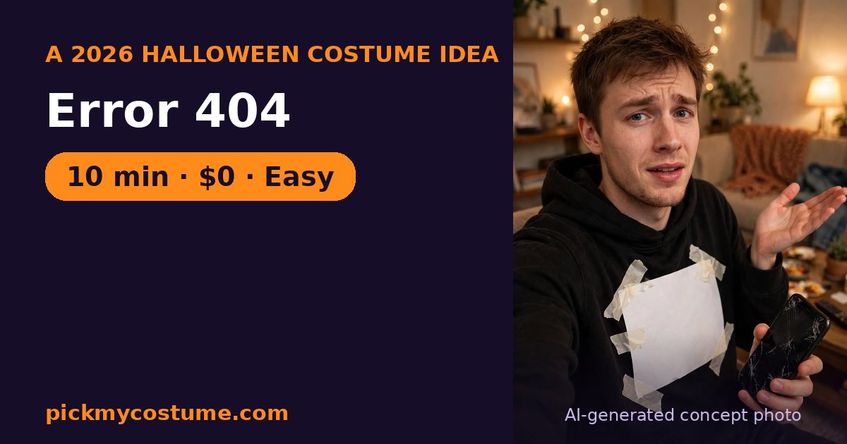 Error 404 costume
