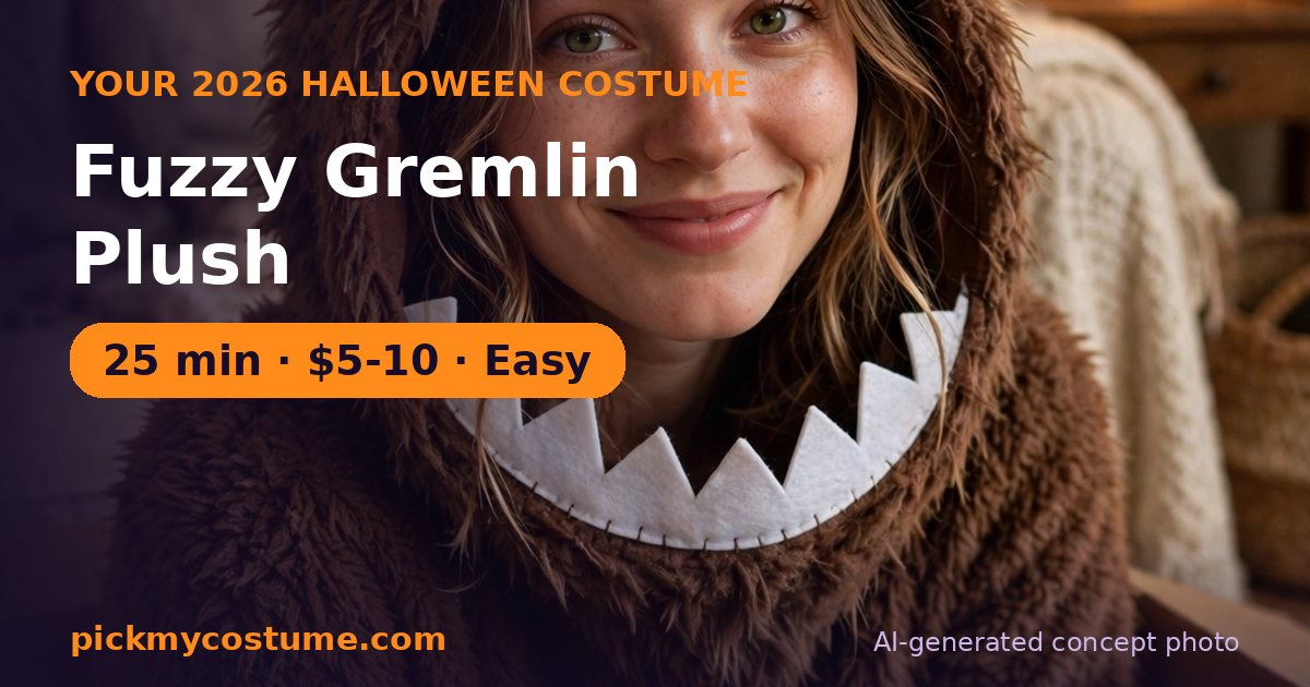 Fuzzy Gremlin Plush costume idea