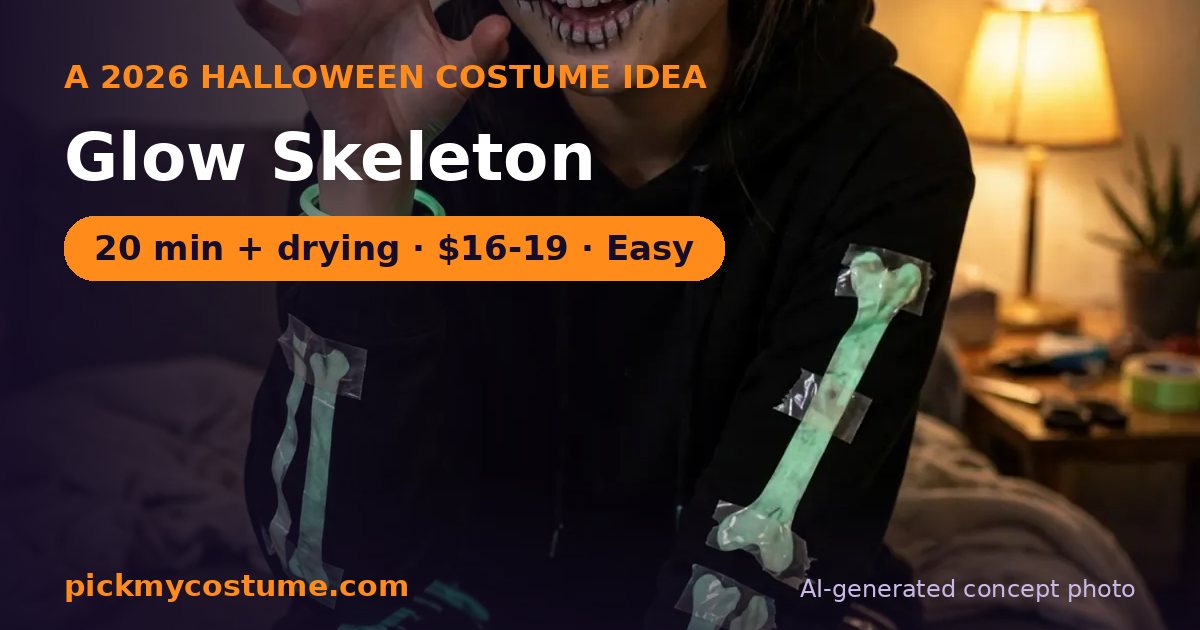 Glow Skeleton costume
