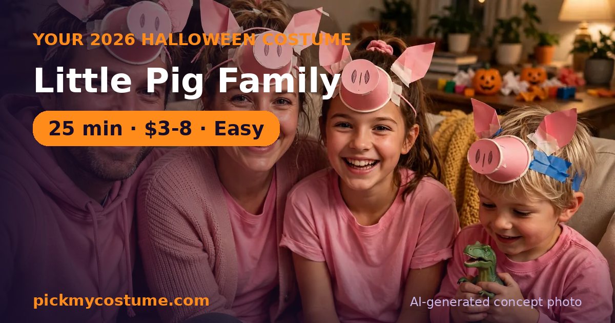 Little Pig Family costume idea