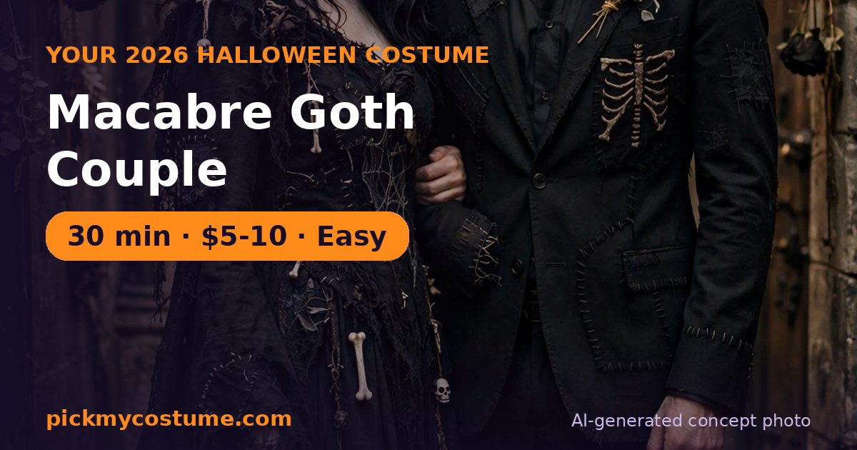 Macabre Goth Couple costume idea