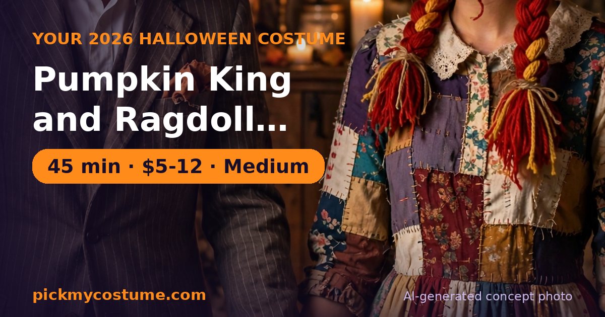 Pumpkin King and Ragdoll Bride costume idea