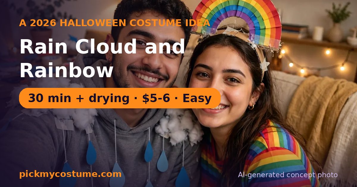 Rain Cloud and Rainbow costume