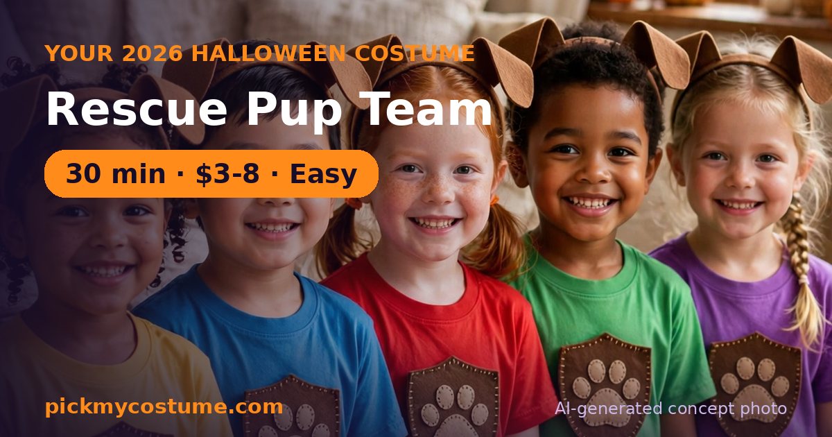 Rescue Pup Team costume idea
