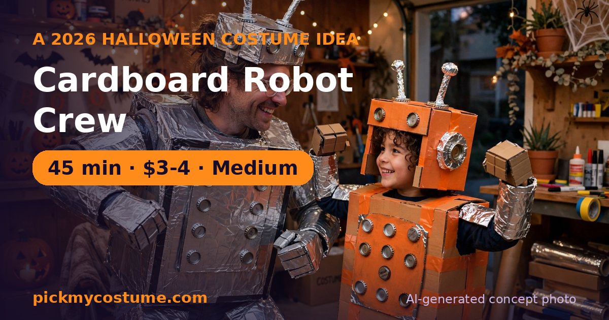 Cardboard Robot Crew costume