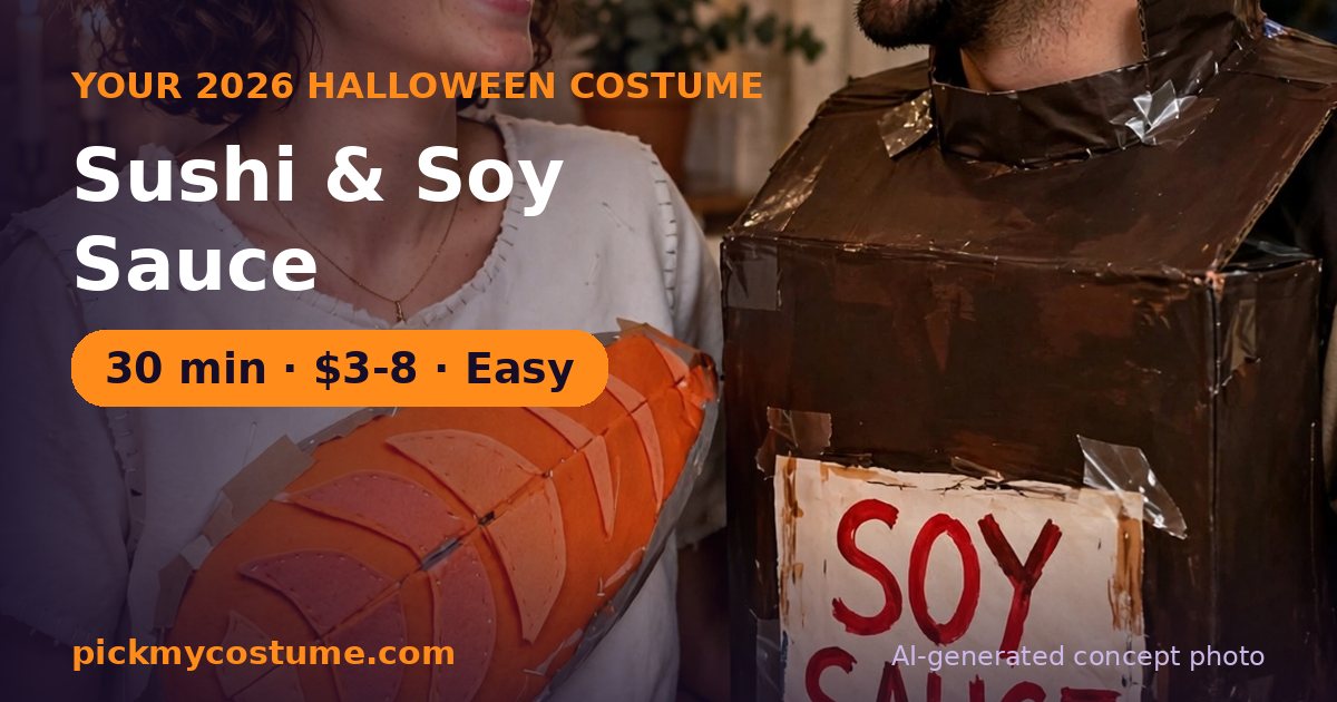 Sushi & Soy Sauce costume idea