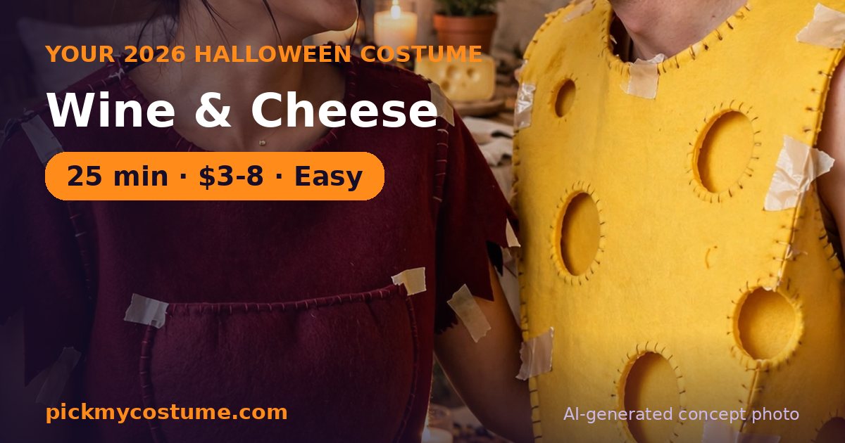 Wine & Cheese costume idea