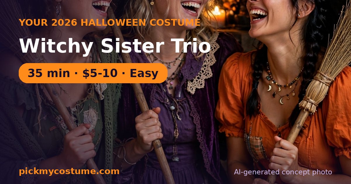 Witchy Sister Trio costume idea