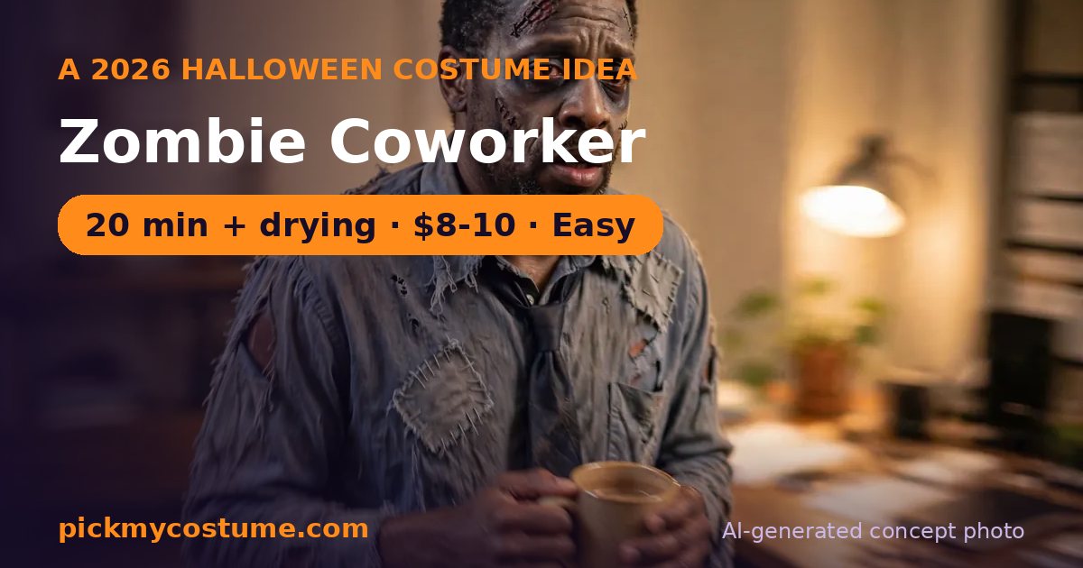 Zombie Coworker costume