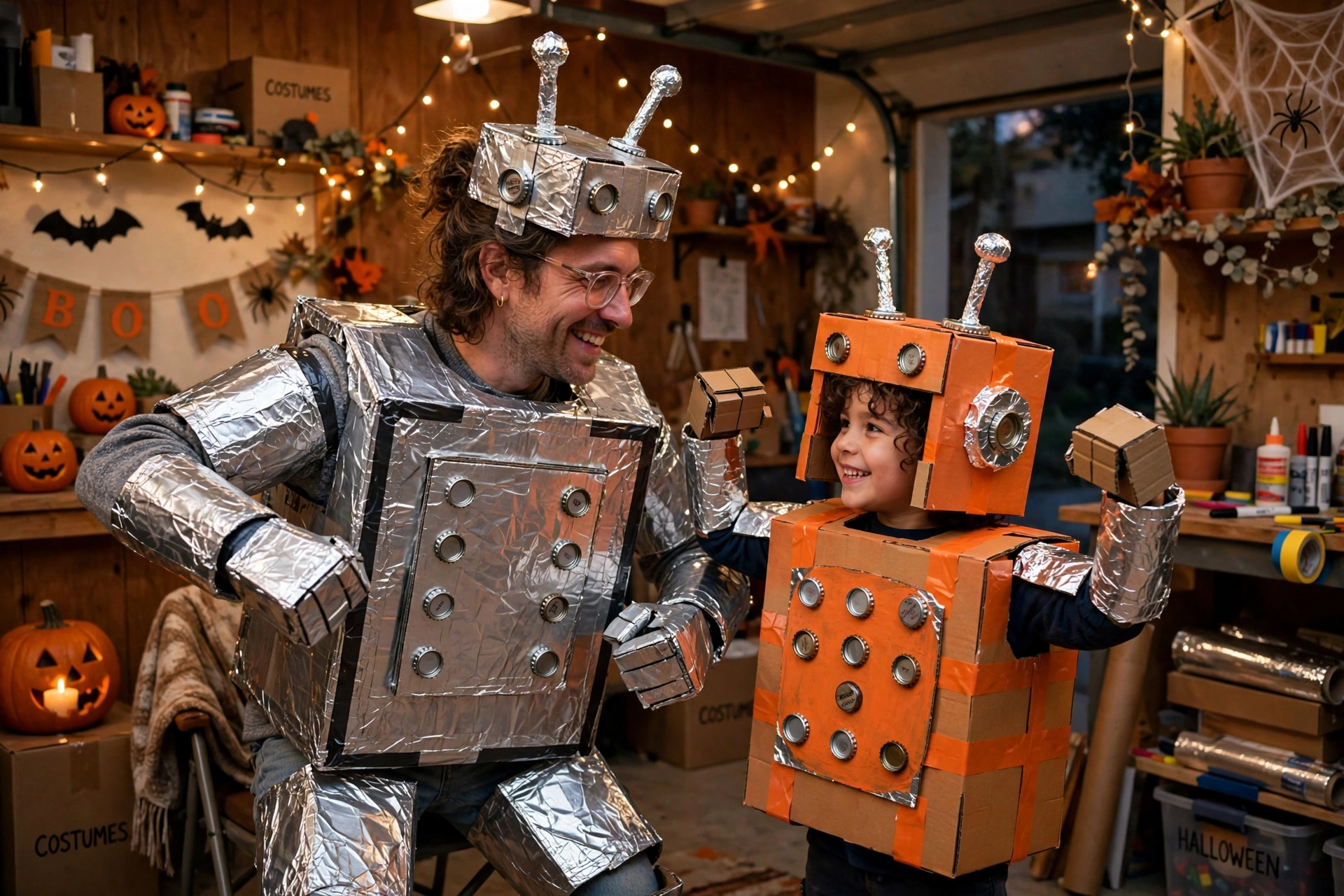 Cardboard Robot Crew