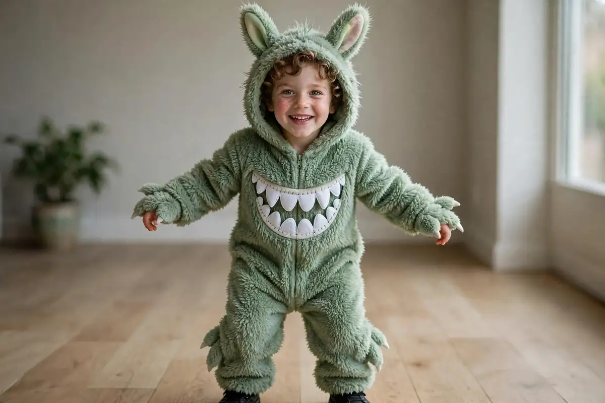 Toothy Plush Monster costume
